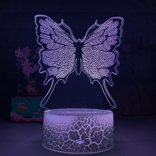 Lade das Bild in den Galerie-Viewer, Deko Licht Lampe mit wunderschönen Schmetterling Motiv kaufen
