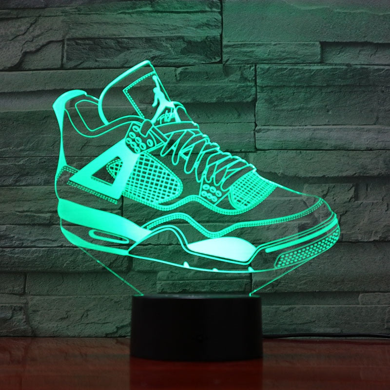 3D-Hologramm-Lampe mit Leuchtmotiv Sneaker kaufen