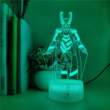 Lade das Bild in den Galerie-Viewer, Loki 3D Hologram LED Nachtlicht kaufen
