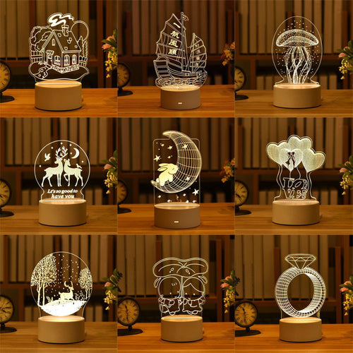 3D Lampe Deko Tischlicht in vielen verschiedenen Motiven kaufen