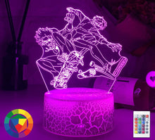 Lade das Bild in den Galerie-Viewer, 3D LED Hologramm Nachtlampe Anime Sk8 Die Unendlichkeit Reki Kyan kaufen
