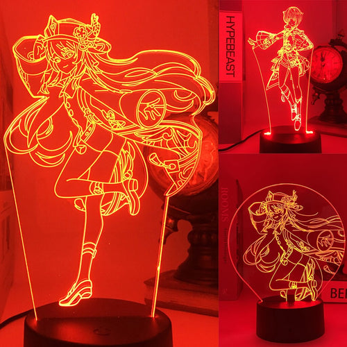 Genshin Impact LED Nachtlicht mit Farbwechsel - verschiedene Motive kaufen