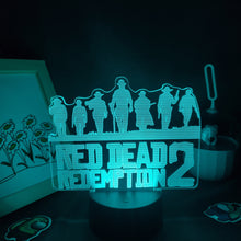 Lade das Bild in den Galerie-Viewer, Red Dead Redemption 2 Logo Lampe Nachtlicht Deko Licht kaufen
