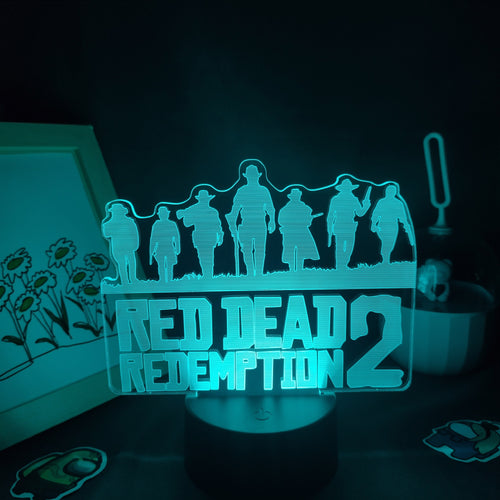 Red Dead Redemption 2 Logo Lampe Nachtlicht Deko Licht kaufen