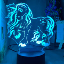Lade das Bild in den Galerie-Viewer, 3D Lampe Niedliches Einhorn kaufen

