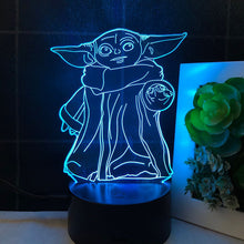 Lade das Bild in den Galerie-Viewer, Star Wars Yoda Nacht Lampe Deko Licht kaufen
