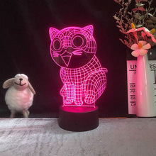 Lade das Bild in den Galerie-Viewer, Lustige Katzen Nacht Lampe mit LED 3D Effekt kaufen
