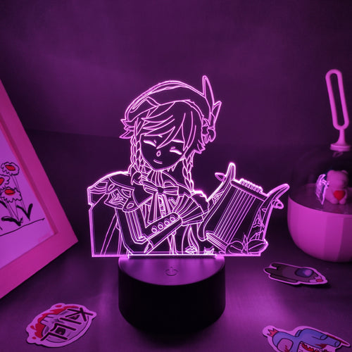 Genshin Impact Nacht Lichter Deko Lampen mit 3D Effekt - viele Motive kaufen