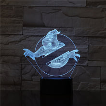 Lade das Bild in den Galerie-Viewer, 3D Nachtlicht mit Ghostbusters Motiv kaufen
