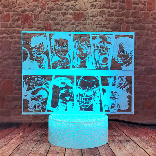 One Piece Manga Nacht Licht Lampe Comic Design kaufen