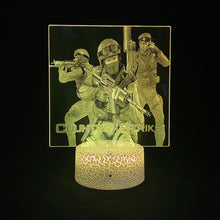 Lade das Bild in den Galerie-Viewer, Counter Strike 3D LED Nacht Lampe mit Farbwechsel kaufen
