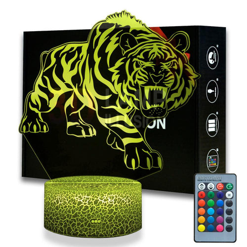 Nacht Lampe mit Tiger Motiv und Farbwechsel kaufen