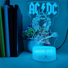 Lade das Bild in den Galerie-Viewer, 3D LED Lampe mit AC/DC Motiv kaufen
