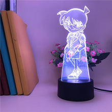 Lade das Bild in den Galerie-Viewer, Detektiv Conan Anime Nacht Lampe mit 3D LED Effekt kaufen
