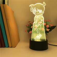 Lade das Bild in den Galerie-Viewer, Detektiv Conan Anime Nacht Lampe mit 3D LED Effekt kaufen
