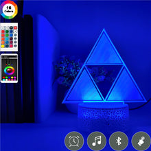 Lade das Bild in den Galerie-Viewer, 3D LED Nachtlampe Dreieck Geometrie Licht kaufen
