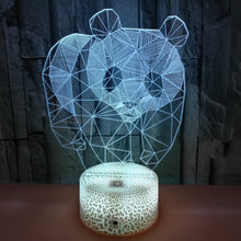 Lade das Bild in den Galerie-Viewer, Tolle Nacht Lampe mit Panda Motiv und Farbwechsel kaufen
