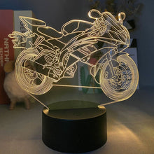 Lade das Bild in den Galerie-Viewer, LED Nacht oder Deko Lampe mit Renn Motorrad Motiv kaufen
