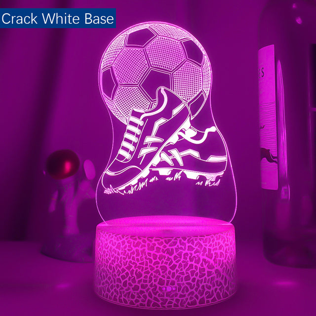Tolles Nachtlicht mit Fussball Motiv - mit Farbwechsel und 3D Effekt kaufen