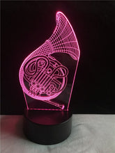 Lade das Bild in den Galerie-Viewer, Saxophon 3D LED Lampe - Farbwechsel mit bis zu 7 Farben kaufen
