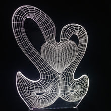 Lade das Bild in den Galerie-Viewer, Magische 3D LED Lampe - Schwan und Herz - Mit Fabrwechsel Effekt kaufen
