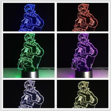 Lade das Bild in den Galerie-Viewer, LoL Ezreal 3D LED USB Lampe mit magischen Farbwechsel kaufen

