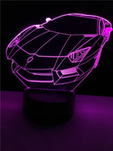 Lade das Bild in den Galerie-Viewer, Sportwagen 3D Lampe mit Multicolor Effekt kaufen

