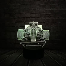 Lade das Bild in den Galerie-Viewer, F1 Rennauto Lampe mit 3D Effekt und Farbwechsel kaufen
