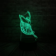 Lade das Bild in den Galerie-Viewer, 3D LED Lampe - Tänzerin mit bis zu 7 Farben Farbwechsel Effekt kaufen
