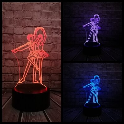 3D LED Lampe - Tanzendes Paar - Mit magischen Farbwechsel Effekt kaufen
