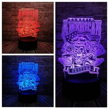 Lade das Bild in den Galerie-Viewer, 3D LED Lampe - American Chopper Motiv - Mit magischen Farbwechsel kaufen
