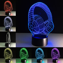 Lade das Bild in den Galerie-Viewer, 3D LED Lampe im Kopfhörer Design kaufen
