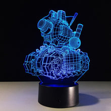 Lade das Bild in den Galerie-Viewer, Machine Tank / Panzer 3D Lampe mit Farbwechsel kaufen
