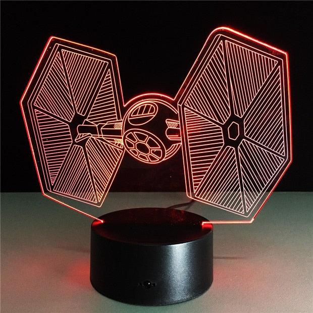 Star Wars TIE Fighter Farbwechsel Lampe 3D Effekt kaufen
