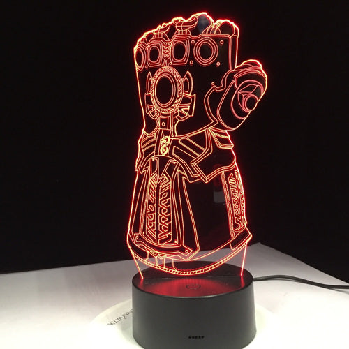 Thanos Infinity Gauntlet Avengers 3D LED Lampe mit Farbwechsel kaufen