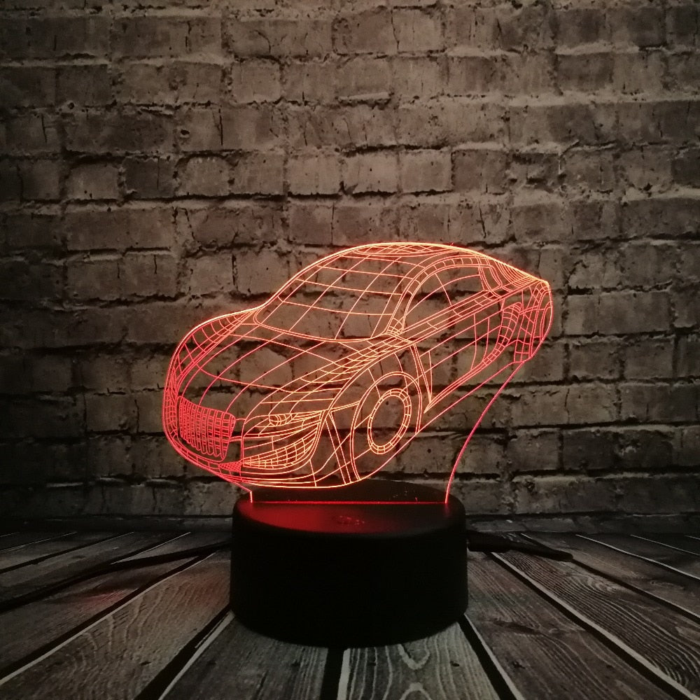 Super Roadster GTR Lampe - 3D Effekt - Farbwechsel kaufen