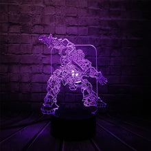 Lade das Bild in den Galerie-Viewer, Transformer Roboter LED Lampe mit coolen 3D Effekt kaufen
