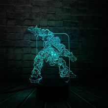 Lade das Bild in den Galerie-Viewer, Transformer Roboter LED Lampe mit coolen 3D Effekt kaufen
