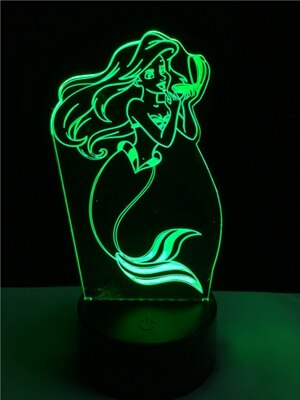 Minnie Maus / Mickey Maus 3D Lampe mit Farbwechsel Effekt – Lumilights