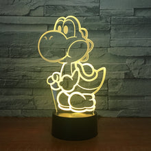 Lade das Bild in den Galerie-Viewer, Yoshi Lampe mit Farbwechsel Effekt und 3D - Nachtlampe - Tischlampe kaufen
