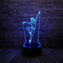 Lade das Bild in den Galerie-Viewer, 3D Lampe - Elegante Tänzerin - bis zu wechselnde Farben - Tischlampe - Nachtlampe kaufen
