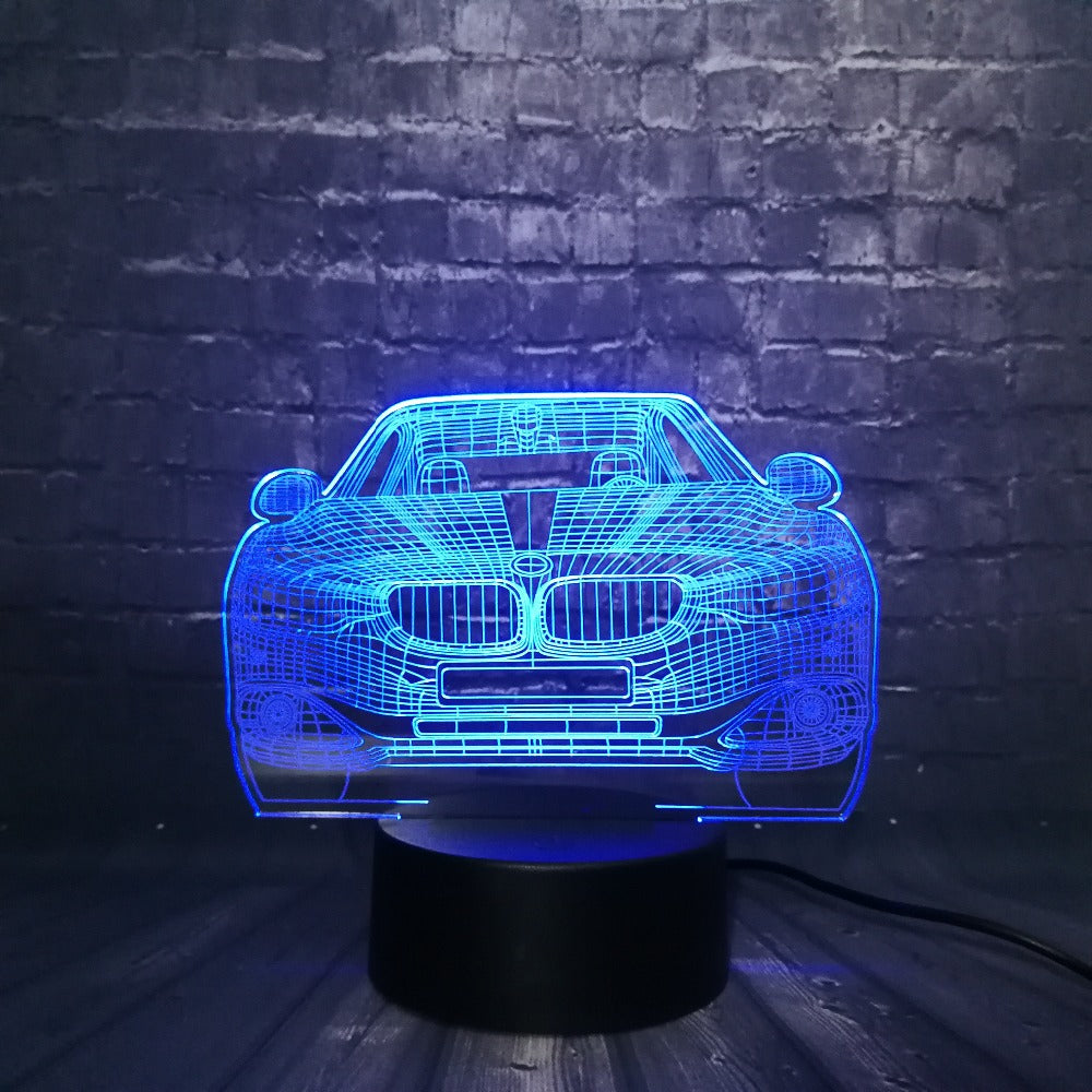Auto 3D Projektor Licht beleuchtet Lade LED Cup Pad Halter
