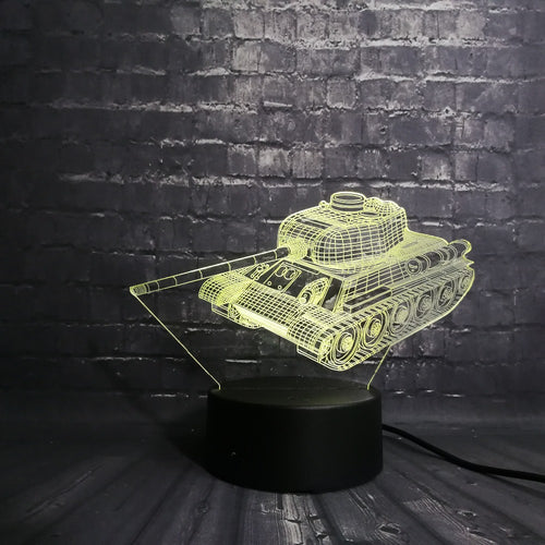 Panzer 3D Lampe mit Farbwechsel bis zu 7 Farben kaufen