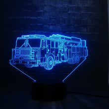 Lade das Bild in den Galerie-Viewer, LKW, Truck Lampe mit 3D Effekt und Farbwechsel kaufen
