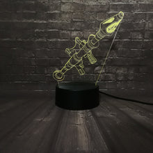 Lade das Bild in den Galerie-Viewer, 3D illusion Led Nachtlampe Battle Royal Raketenwerfer Motiv kaufen
