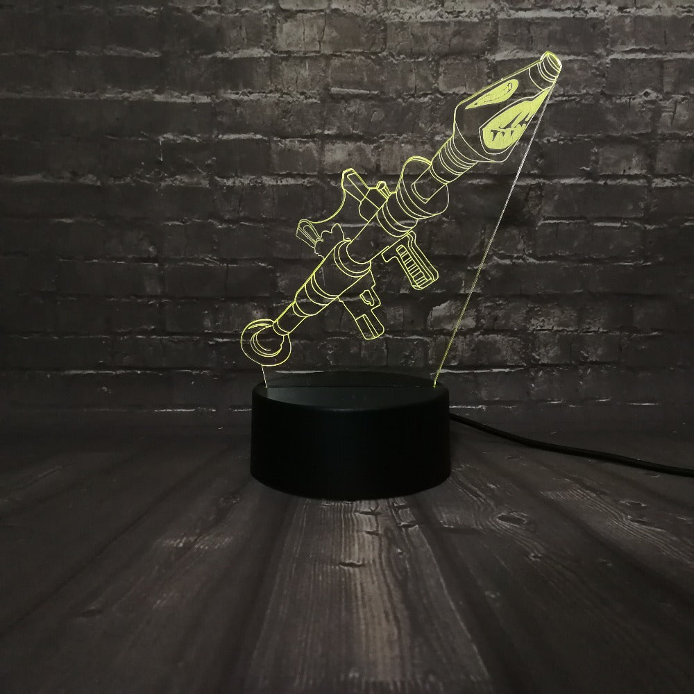 3D illusion Led Nachtlampe Battle Royal Raketenwerfer Motiv kaufen