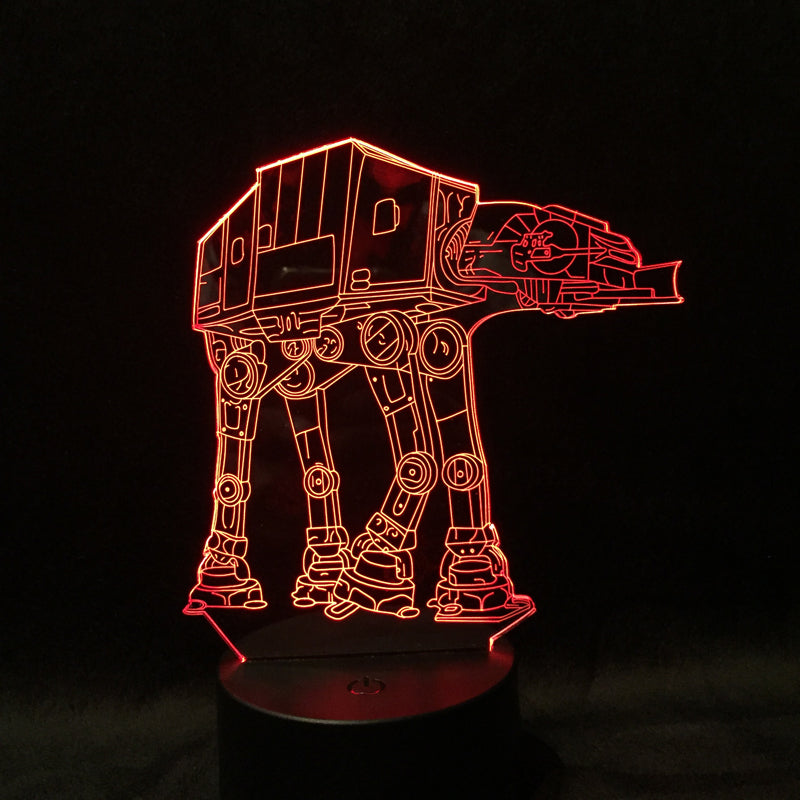 AT-AT Imperial Walker LED Lampe mit 3D Effekt kaufen