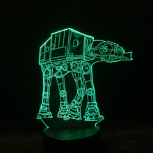 Lade das Bild in den Galerie-Viewer, AT-AT Imperial Walker LED Lampe mit 3D Effekt kaufen
