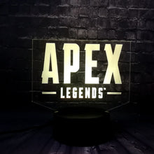 Lade das Bild in den Galerie-Viewer, APEX Legends Lampe mit 3D Effekt und wechselnden Farben kaufen
