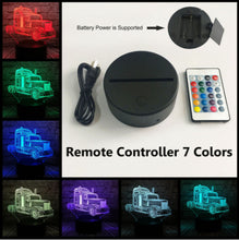 Lade das Bild in den Galerie-Viewer, Truck 3D LED Lampe Optimus - Mit Farbwechsel Effekt - bis zu 7 Farben kaufen
